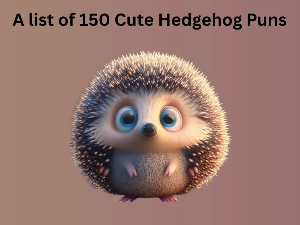 Cute Hedgehog Puns