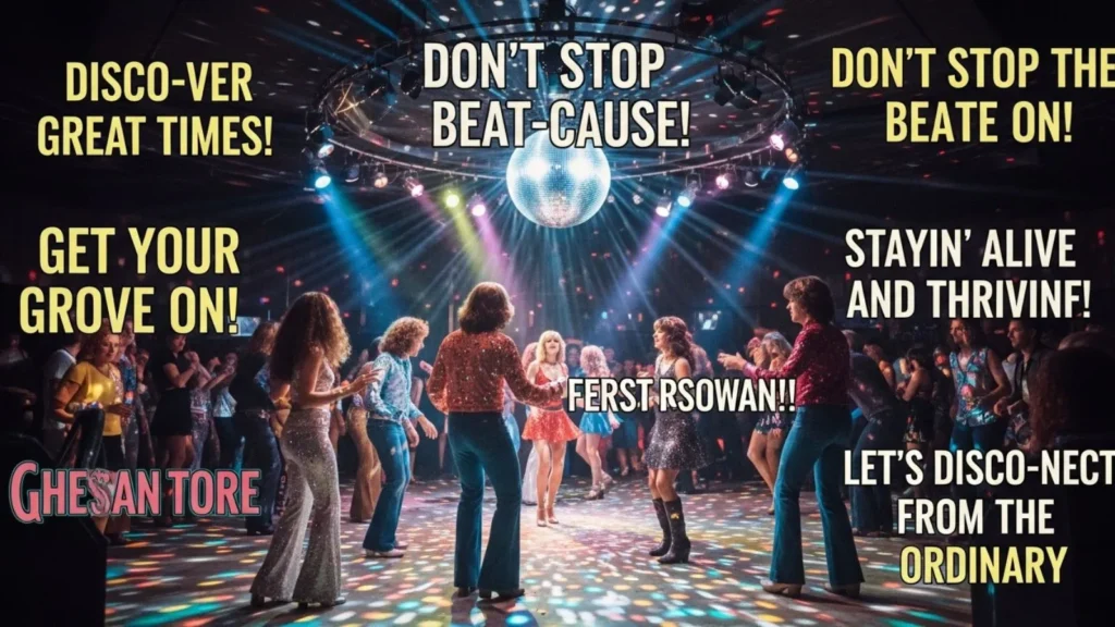 Disco Puns Captions
