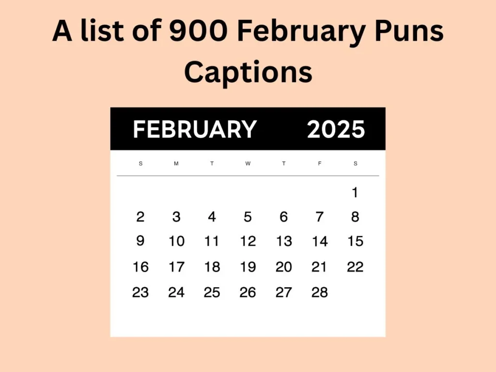 February Puns Captions
