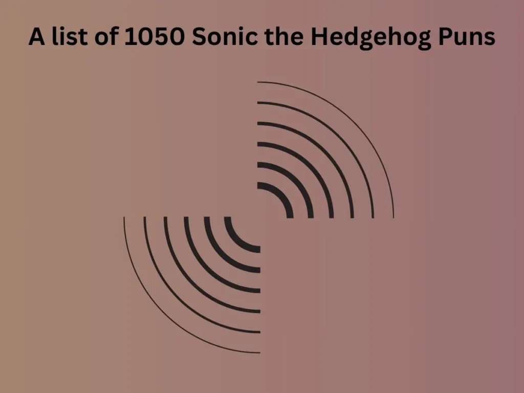 Sonic the Hedgehog Puns
