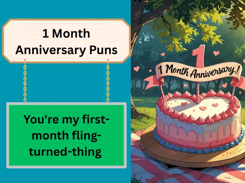 1 Month Anniversary Puns