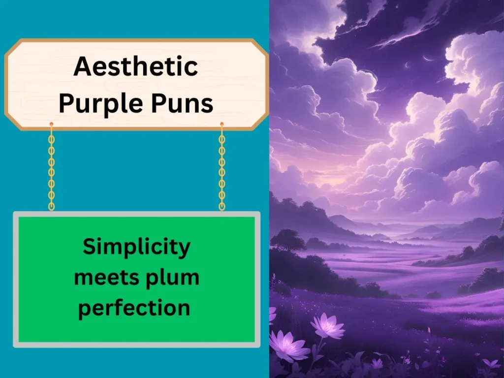 Aesthetic Purple Puns