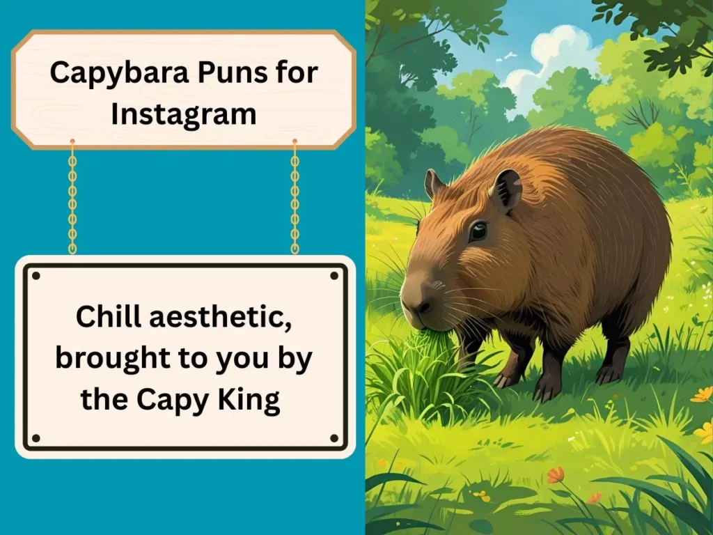 Capybara Puns for Instagram