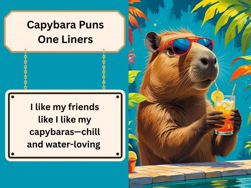 Capybara Puns One Liners