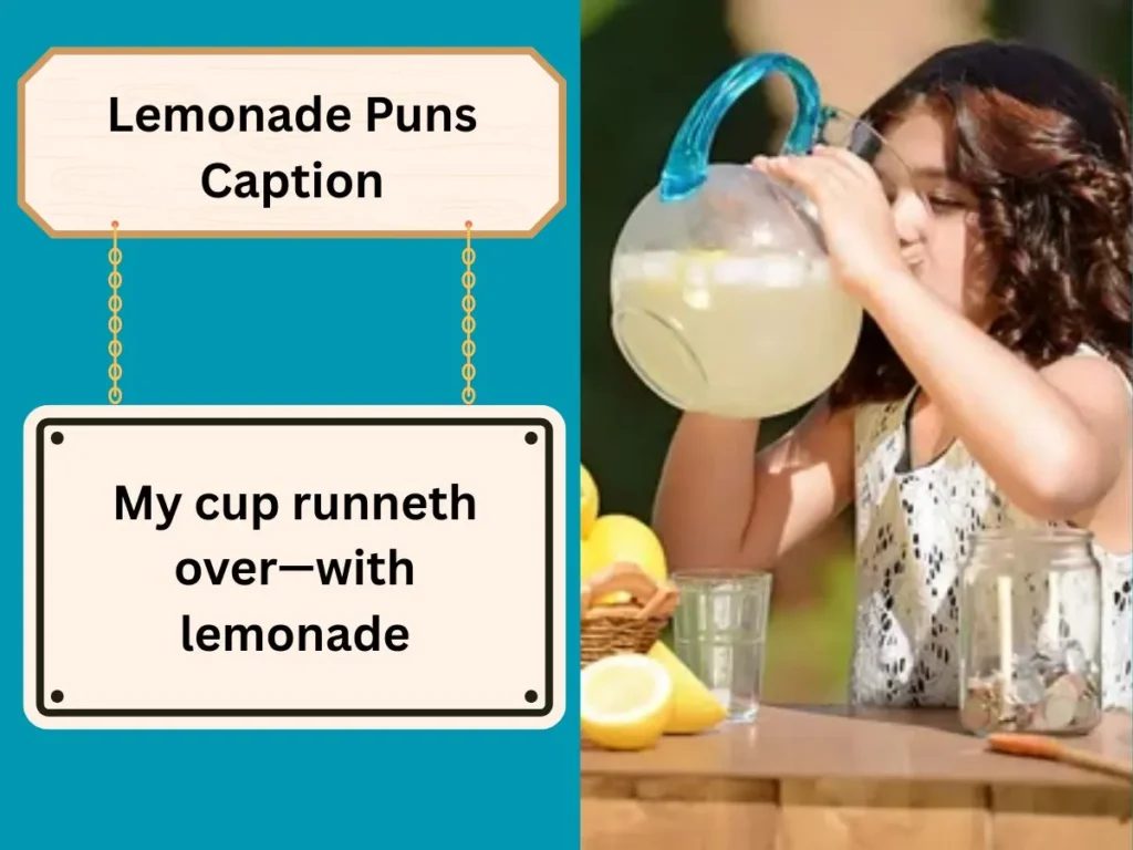 Lemonade Puns Caption