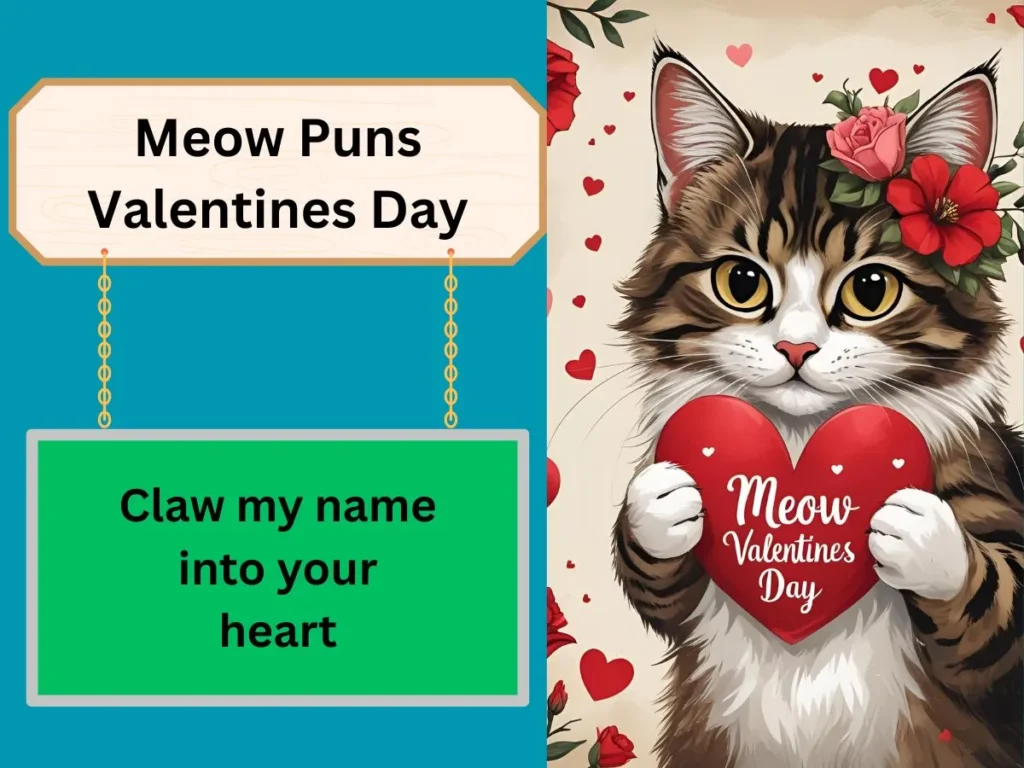 Meow Puns Valentines Day