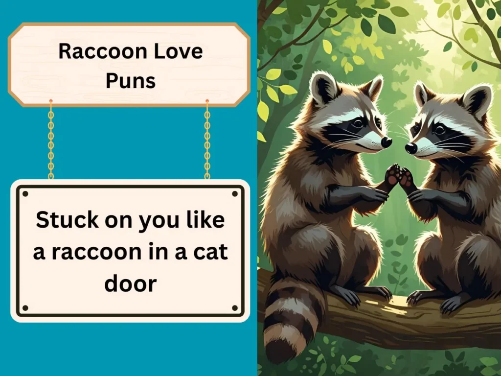 Raccoon Love Puns