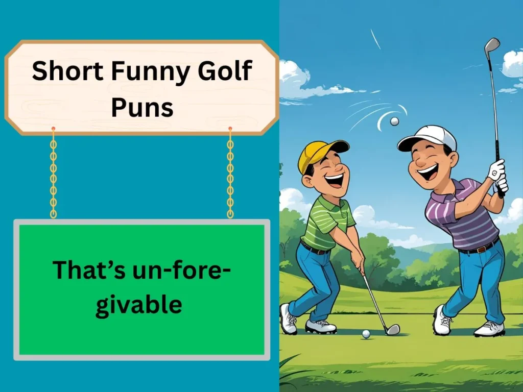 Short Funny Golf Puns
