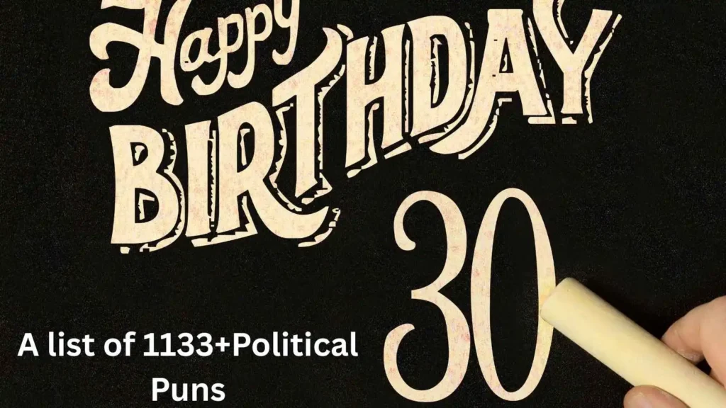 30th Birthday Puns