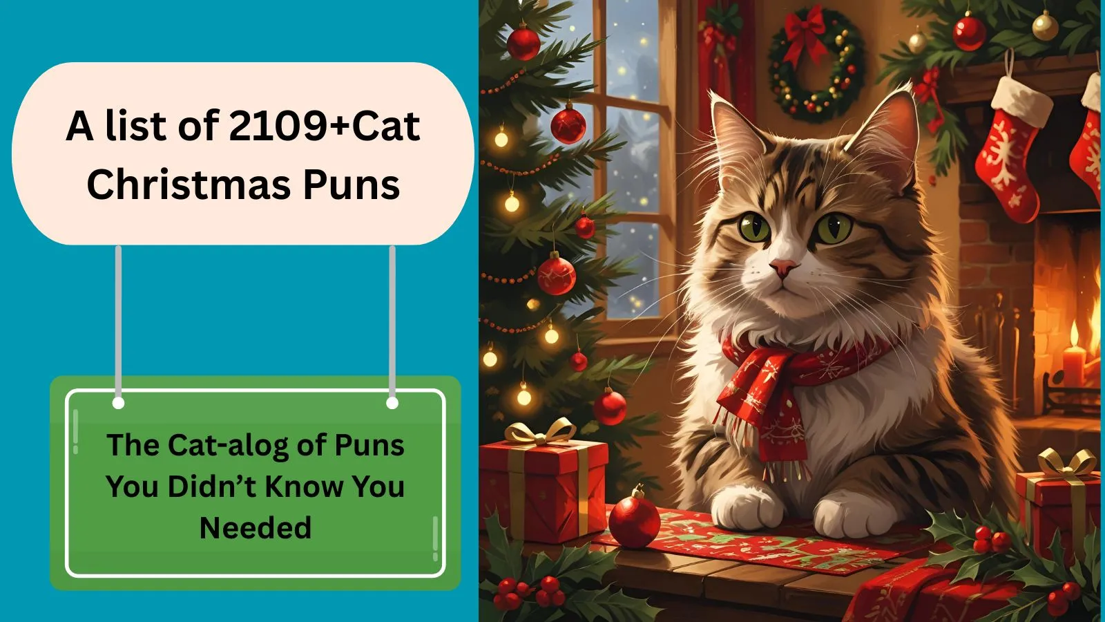 Read more about the article 2109+Hilarious Cat Puns for Christmas Cheer