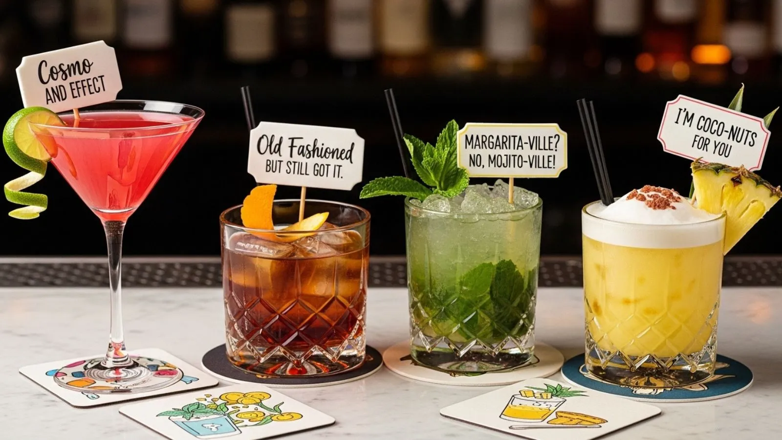 You are currently viewing 131+ Cocktail Puns for Instagram, Parties, and Happy Hours