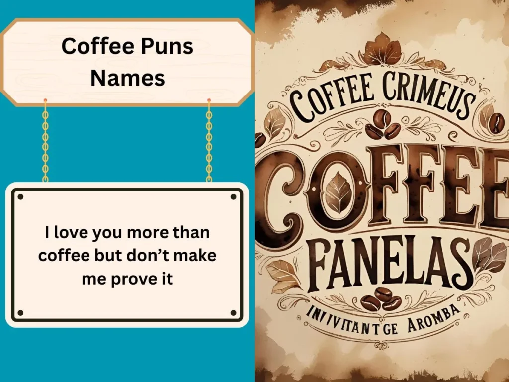 Coffee Puns Names