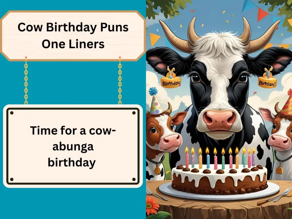 Cow Birthday Puns One Liners