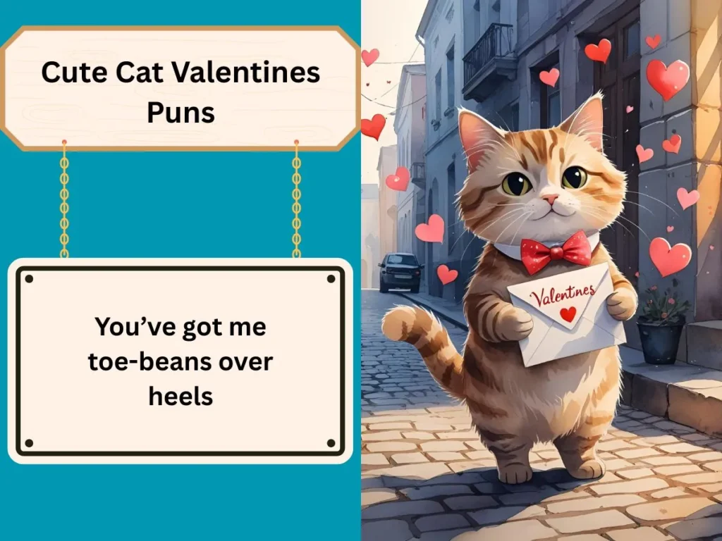 Cute Cat Valentines Puns