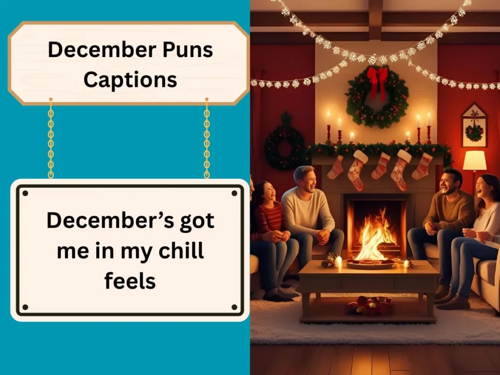 December Puns Captions
