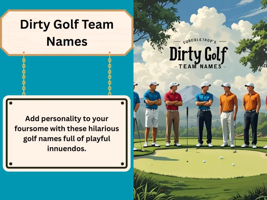 Dirty Golf Team Names