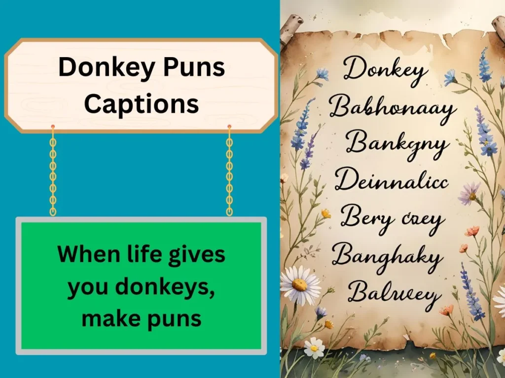 Donkey Puns Names