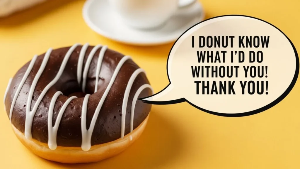 Doughnut Puns for Thank You