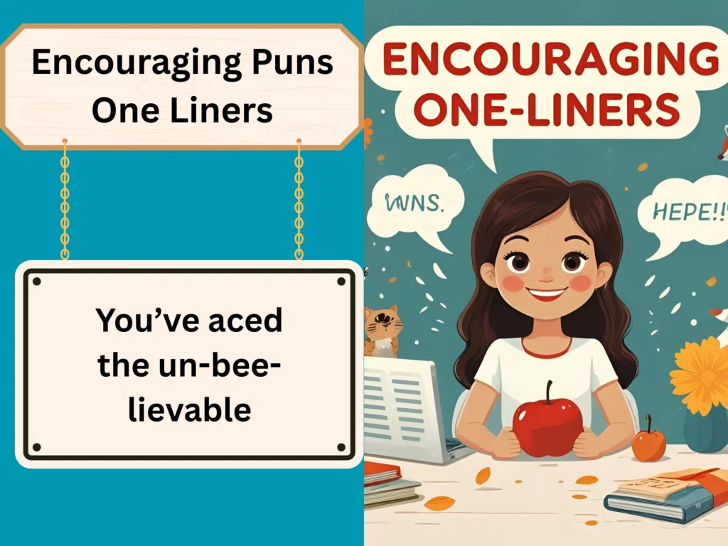 Encouraging Puns One Liners