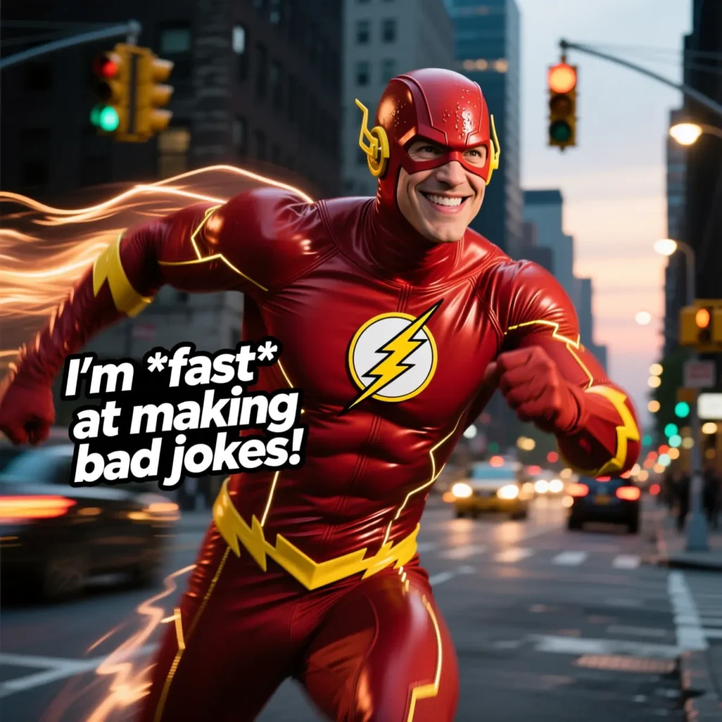 Flash Superhero Puns