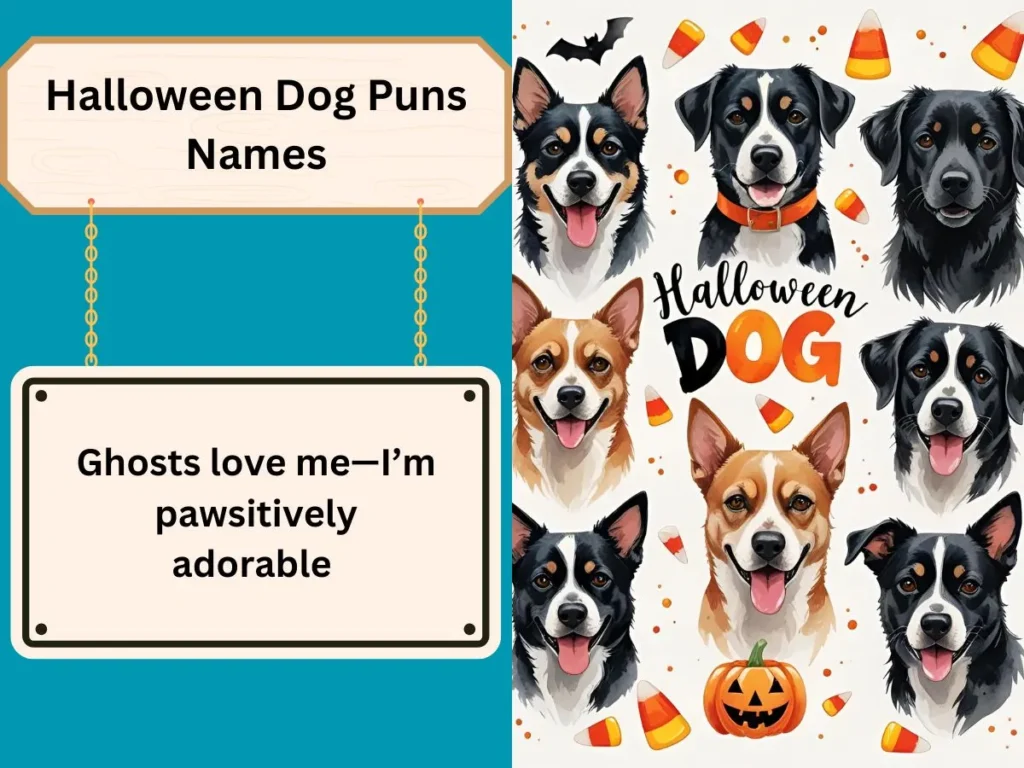 Halloween Dog Puns Names