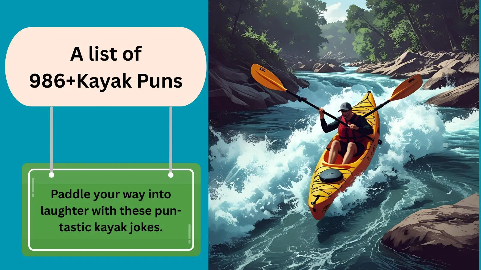 You are currently viewing 986+Kayak Puns That’ll Paddle Straight to Your Funny Bone 2025