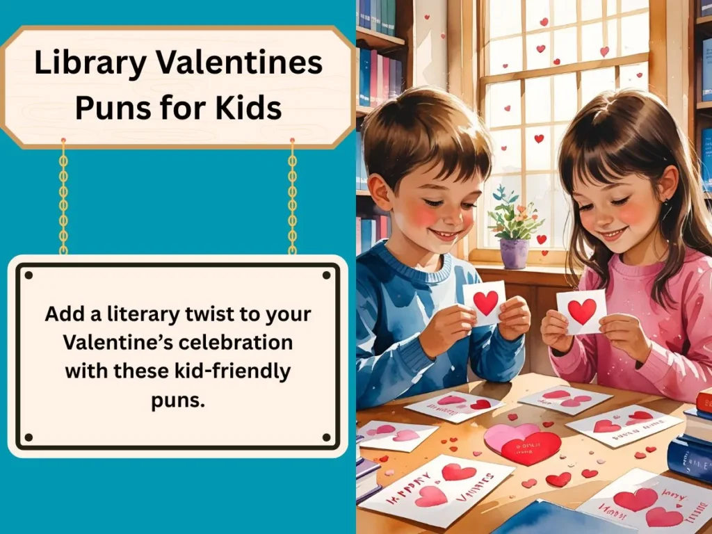 Library Valentines Puns for Kids