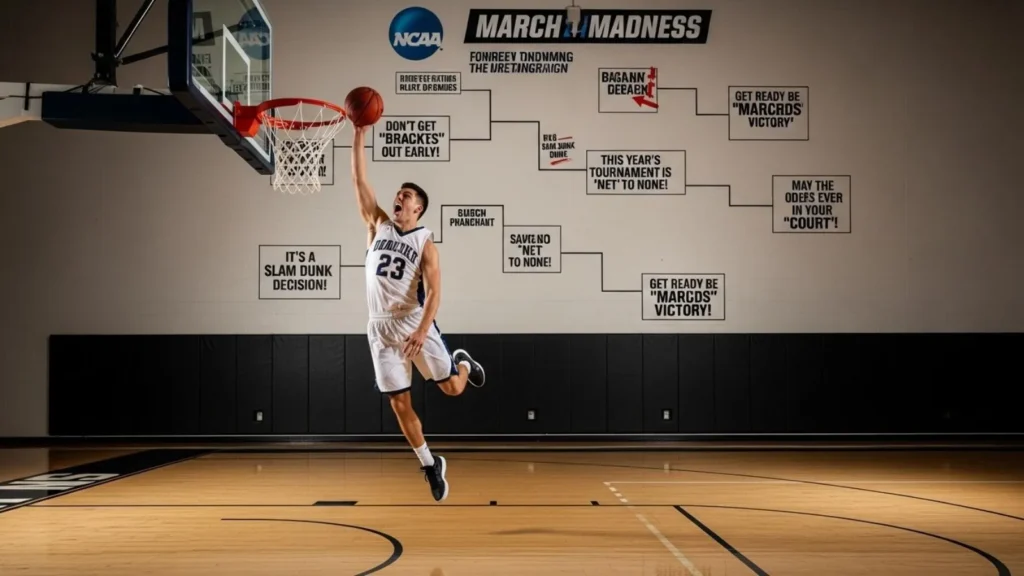 March Madness Puns NCAA Bracket