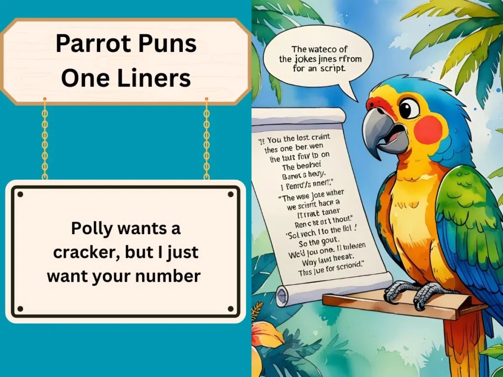 Parrot Puns One Liners