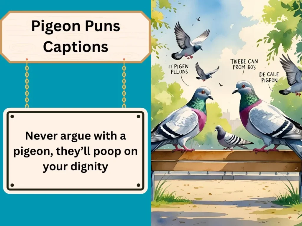 Pigeon Puns Captions