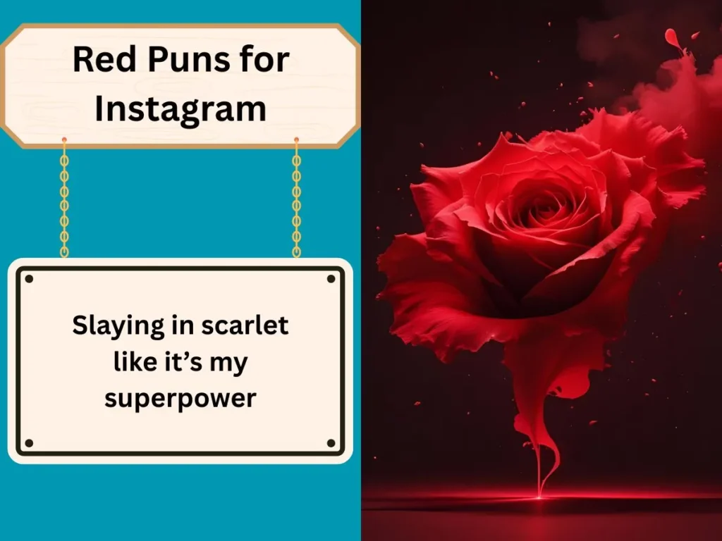 Red Puns for Instagram