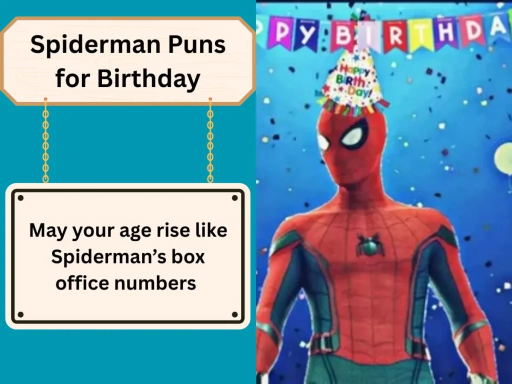 Spiderman Puns for Birthday