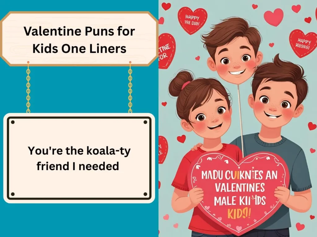 Valentine Puns for Kids One Liners
