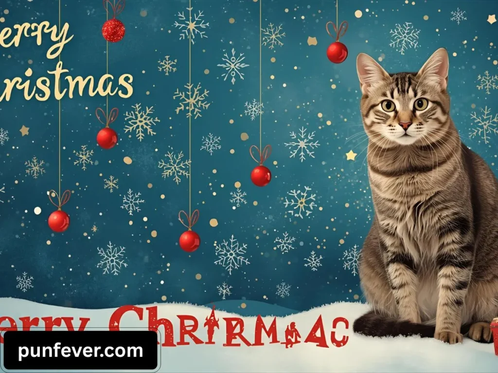 Cat Christmas Card Puns
