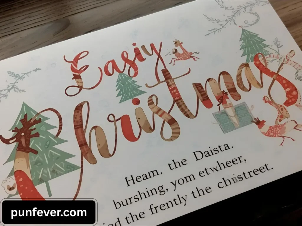 Easy Christmas Card Puns