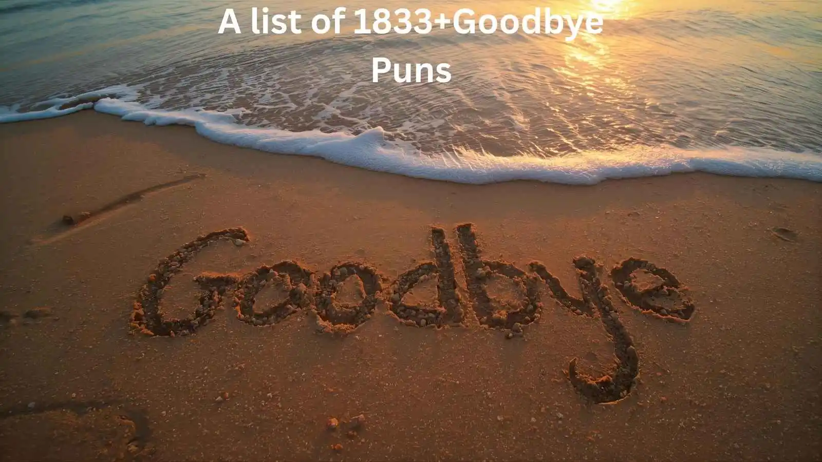 Read more about the article 1833+Goodbye Puns That Make Parting Less Painful