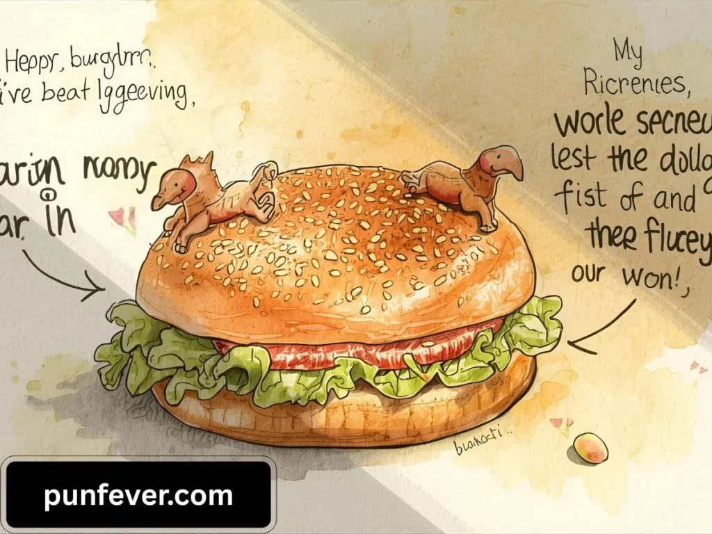  Hamburger Puns Captions