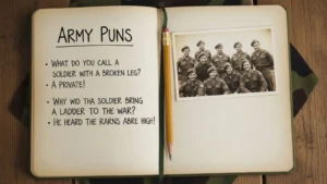 Read more about the article 131+ Army Puns for Memes, Jokes, and Battlefield Banter