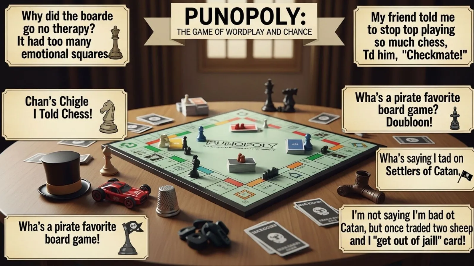 Read more about the article 129+ Board Game Puns So Funny They Deserve a Rematch