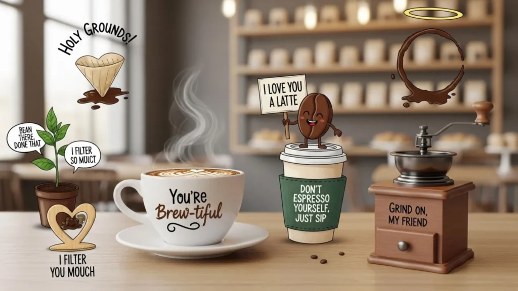 Cute Coffee Puns
