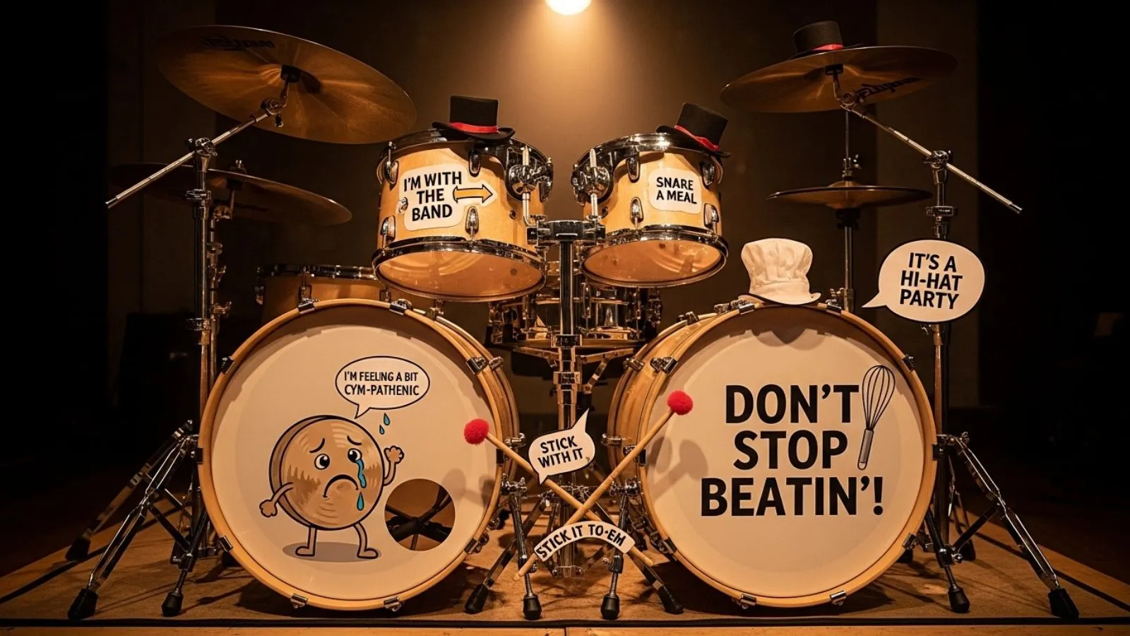 Read more about the article 109+ Drum Puns So Good, You’ll Be Beating With Laughter